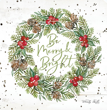 Picture of BE MERRY AND BRIGHT WREATH