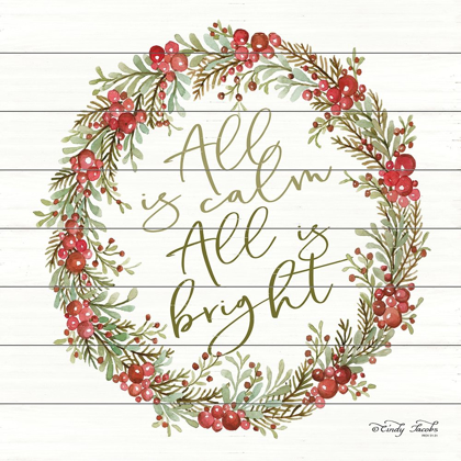 Picture of ALL IS CALM BERRY WREATH