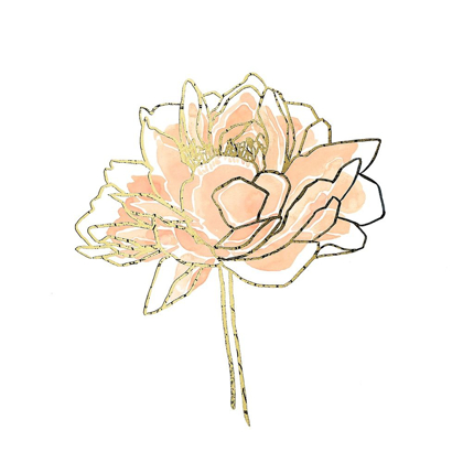 Picture of FOIL PEONY CONTOUR I