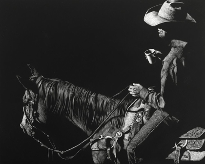 Picture of COWBOY SCRATCHBOARD I