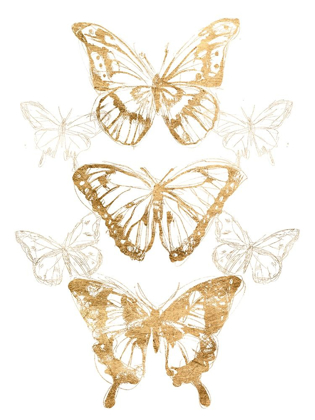 Picture of GOLD BUTTERFLY CONTOURS II