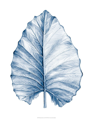 Picture of INDIGO TROPICAL LEAVES III