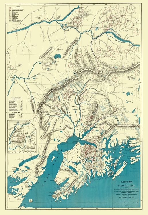 Picture of ALASKA CENTRAL PORTION - SLEEM 1910