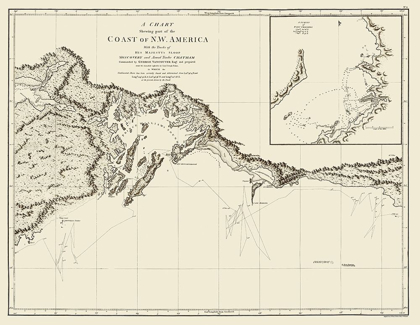 Picture of ALASKAN COAST - VANCOUVER 1798