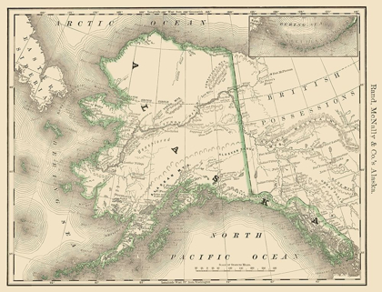Picture of ALASKA - RAND MCNALLY 1879