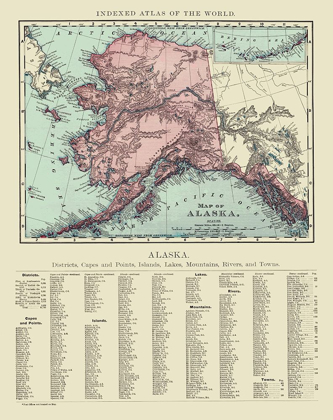Picture of ALASKA - RAND MCNALLY 1892