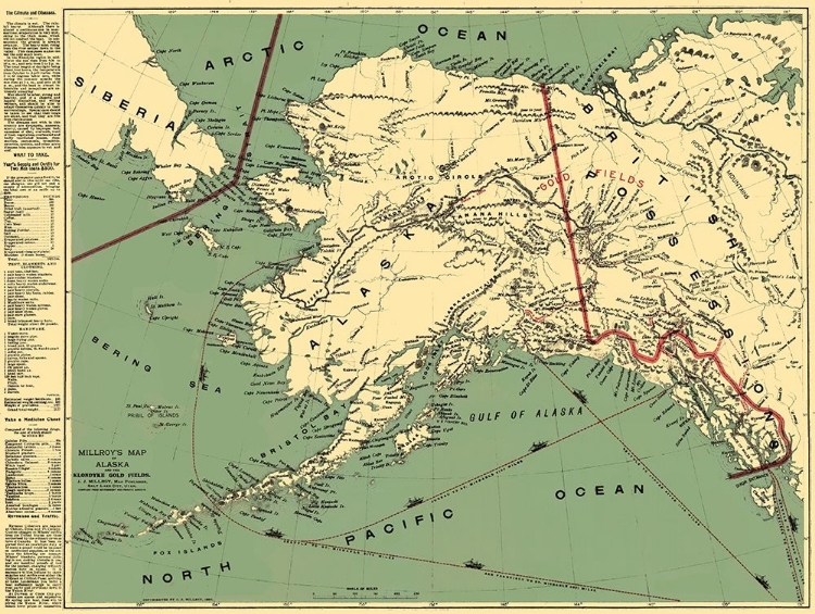 Picture of KLONDYKE GOLD FIELDS ALASKA - MILLROY 1897