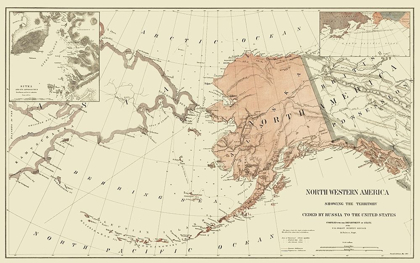 Picture of ALASKA, AMERICAN NORTHWEST - PEIRCE 1867