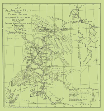 Picture of PROPOSED RAILROAD AND MAIL ROAD - MILLARD 1899