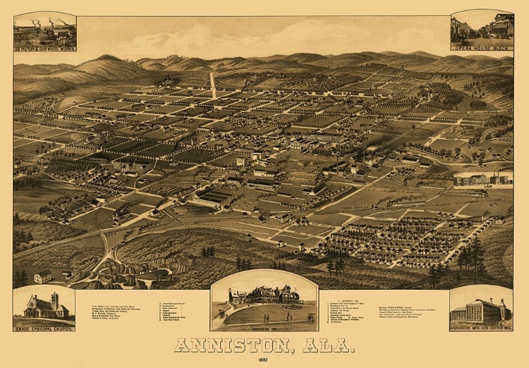 Picture of ANNISTON ALABAMA - BECK 1887