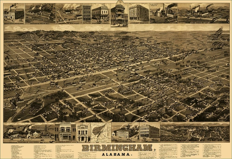 Picture of BIRMINGHAM ALABAMA - BECK 1885