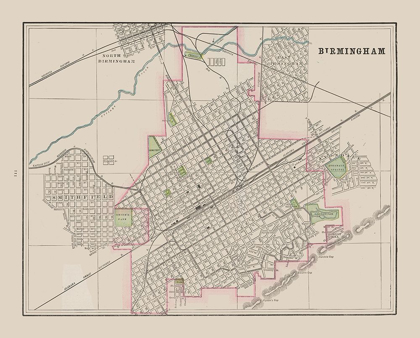 Picture of BIRMINGHAM  ALABAMA - CRAM 1892