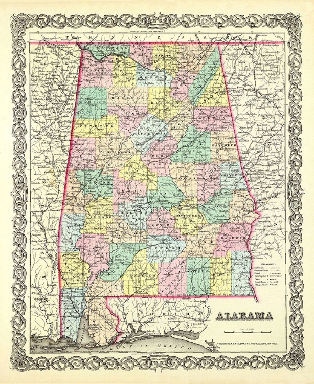 Picture of ALABAMA - COLTON 1856