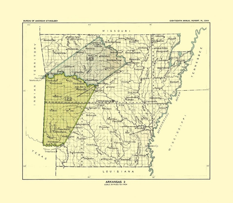 Picture of ARKANSAS - HOEN 1896