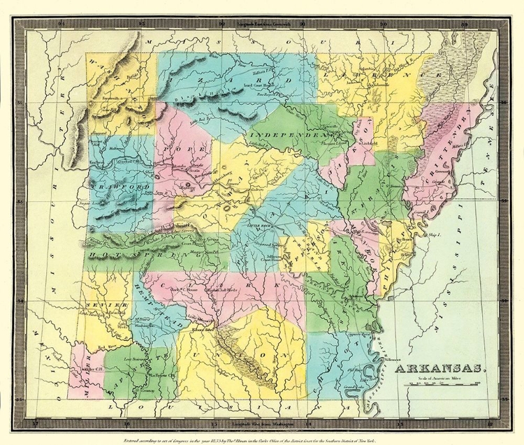 Picture of ARKANSAS TERRITORY - BURR 1835