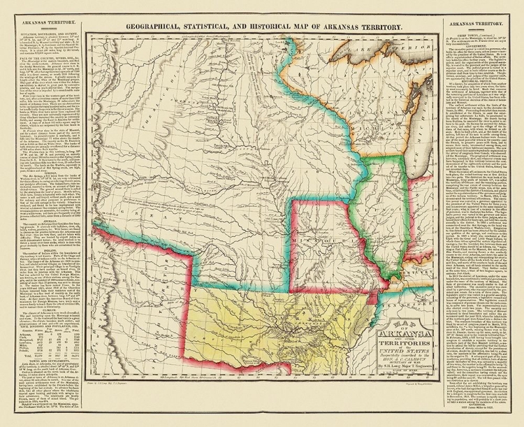 Picture of ARKANSAS TERRITORY - LONG 1822