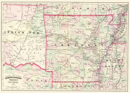 Picture of ARKANSAS, INDIAN TERRITORY - ASHER  1874