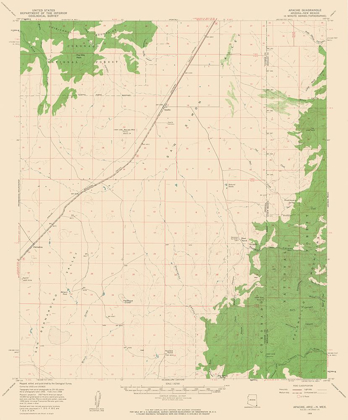 Picture of APACHE ARIZONA QUAD - USGS 1958