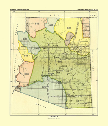 Picture of WESTERN ARIZONA - HOEN 1896