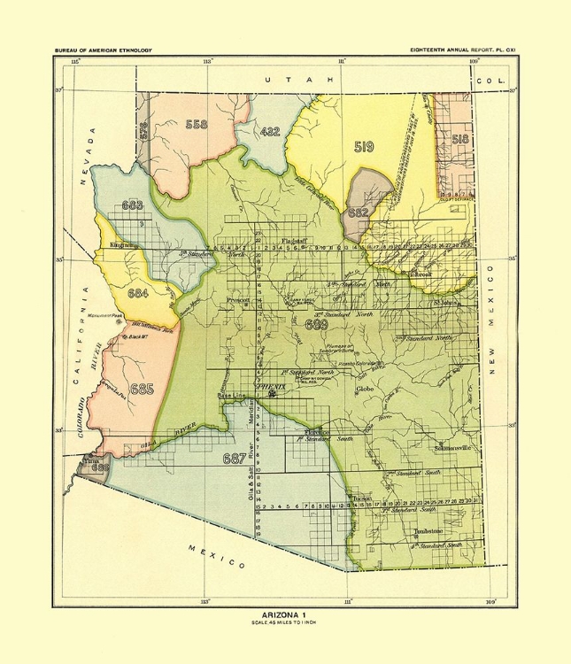 Picture of WESTERN ARIZONA - HOEN 1896