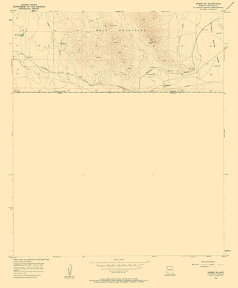 Picture of SOUTH EAST BISBEE ARIZONA QUAD - USGS 1958