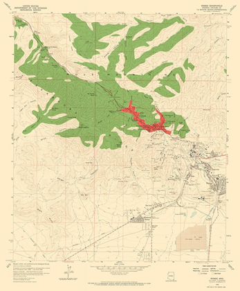 Picture of BISBEE ARIZONA QUAD - USGS 1958