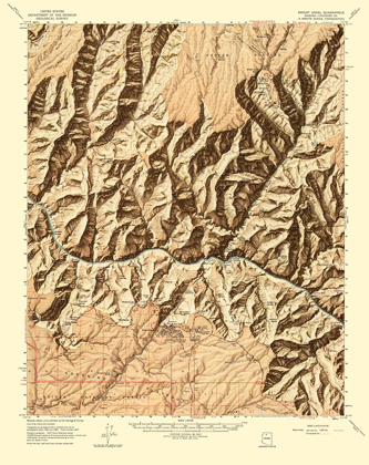 Picture of BRIGHT ANGEL ARIZONA QUAD - USGS 1968