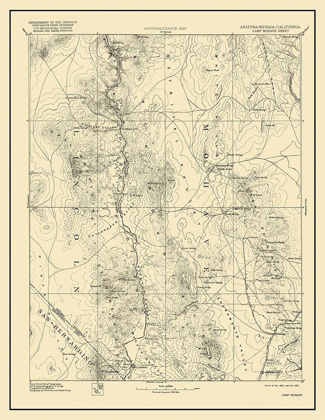 Picture of CAMP MOHAVE ARIZONA SHEET - USGS 1892