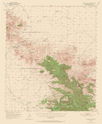 Picture of COCHISE HEAD ARIZONA QUAD - USGS 1950