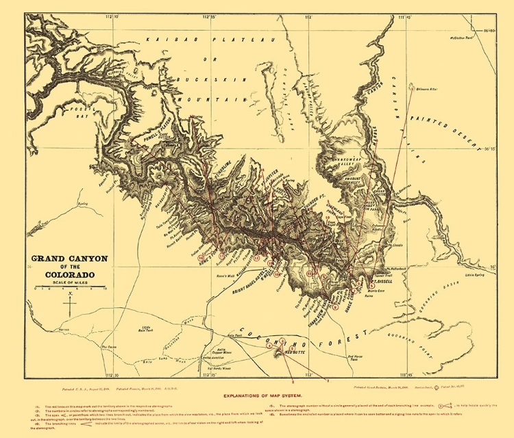 Picture of GRAND CANYON ARIZONA - UNDERWOOD 1904