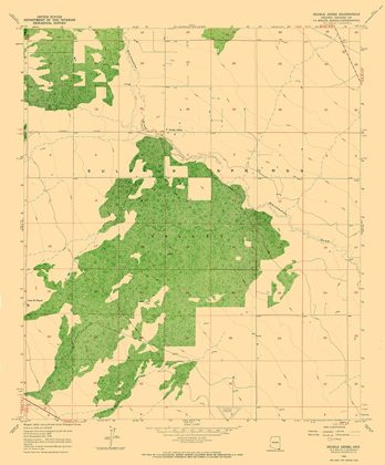 Picture of DOUBLE ADOBE ARIZONA QUAD - USGS 1958