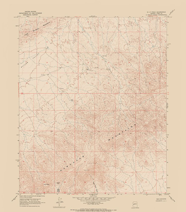 Picture of E C P PEAK ARIZONA QUAD - USGS 1967