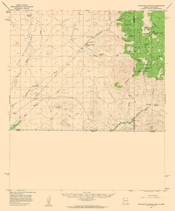 Picture of GUADALUPE CANYON ARIZONA QUAD - USGS 1958