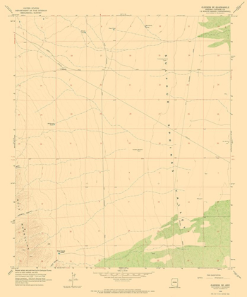 Picture of SOUTH EAST GLEESON ARIZONA QUAD - USGS 1958