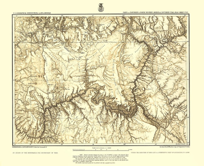 Picture of ARIZONA UTAH SHEET - USGS 1873