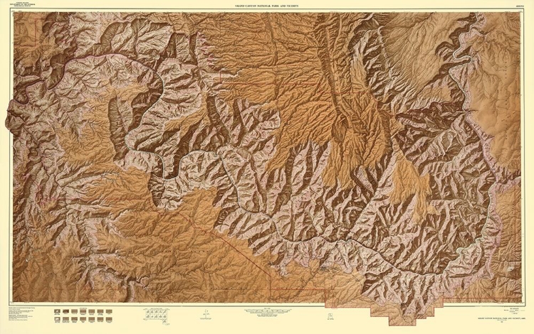 Picture of GRAND CANYON ARIZONA - USGS 1962