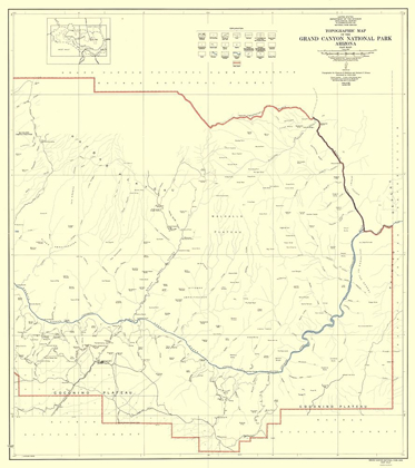 Picture of GRAND CANYON EAST HALF ARIZONA - USGS 1927