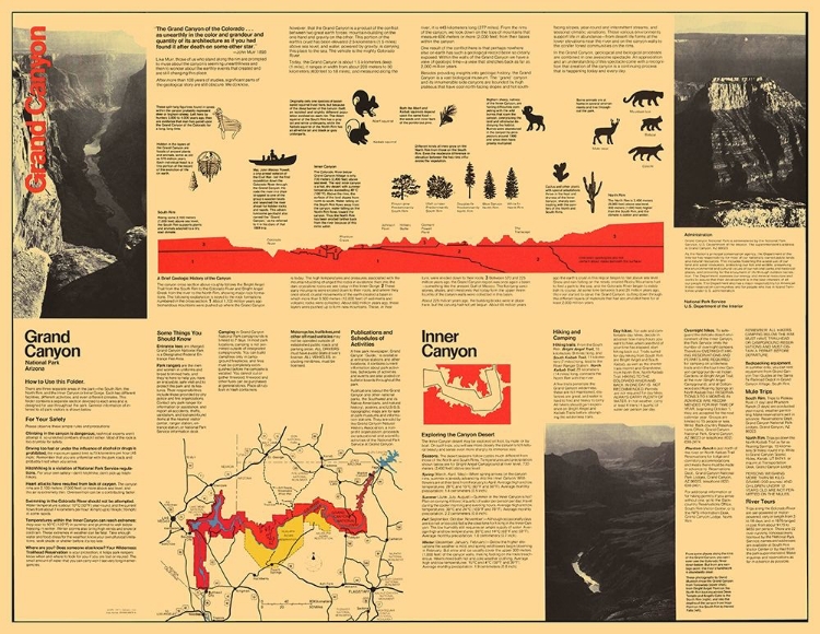 Picture of GRAND CANYON VISITORS BROCHURE - USPS 1977