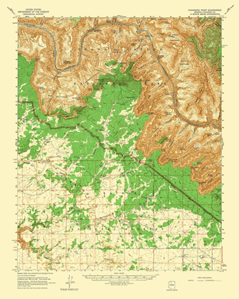 Picture of HAVASUPAI POINT ARIZONA QUAD - USGS 1962