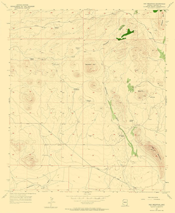 Picture of HAY MOUNTAIN ARIZONA QUAD - USGS 1957