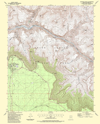 Picture of PHANTOM RANCH ARIZONA QUAD - USGS 1988