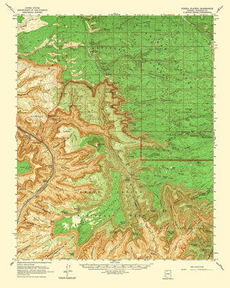 Picture of POWELL PLATEAU ARIZONA QUAD - USGS 1964