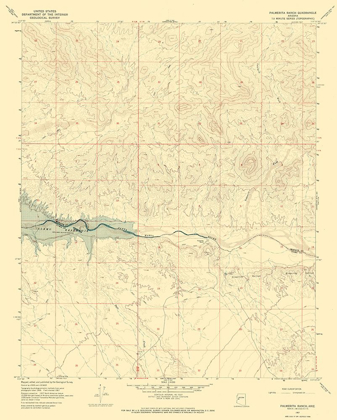 Picture of PALMERITA RANCH ARIZONA QUAD - USGS 1967