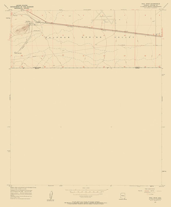 Picture of PAUL SPUR ARIZONA QUAD - USGS 1957