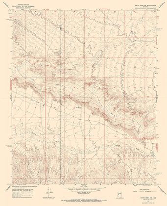 Picture of NORTH EAST SMITH CREEK ARIZONA QUAD - USGS 1967
