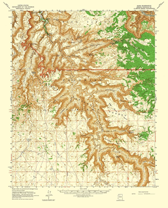 Picture of SUPAI ARIZONA QUAD - USGS 1962