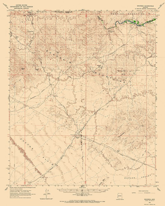 Picture of SWANSEA ARIZONA QUAD - USGS 1966