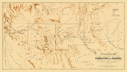 Picture of ARIZONA TERRITORY FROM R.P. KELLEY - SCHRADER 1860