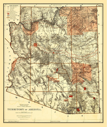 Picture of ARIZONA TERRITORY - BIEN 1887