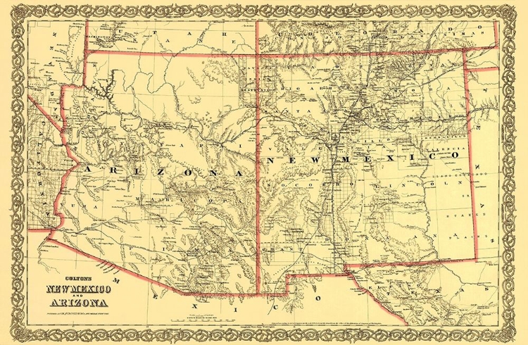 Picture of ARIZONA  NEW MEXICO - COLTON 1873